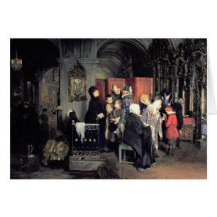 Before the Confession, 1877 Cards