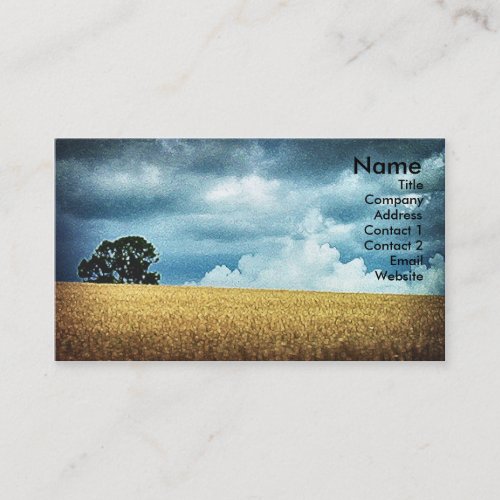 Before The Harvest, business card template
