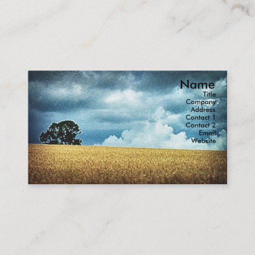 Customizable Before The Harvest, business card template
