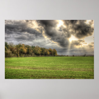 Before the Rain Countryside Poster Print