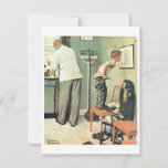 Before The Shot 1958 Norman Rockwell  Holiday Card