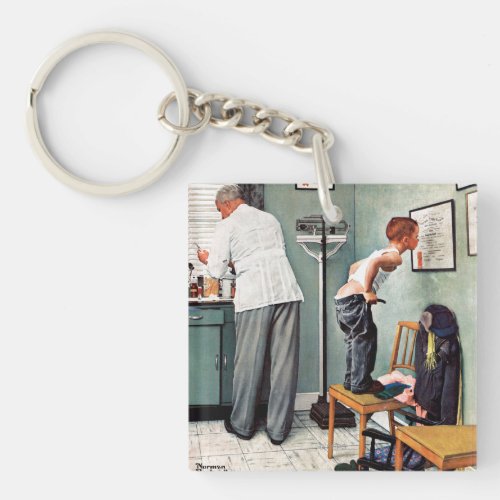 Before the Shot or At the Doctors Keychain