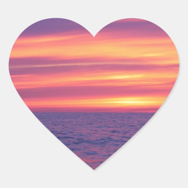 Before The Sunrise Heart Sticker (Front)