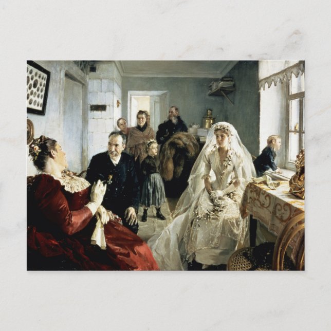 Before the Wedding, 1880s Postcard (Front)