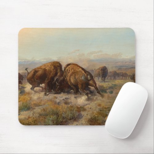 Before the White Man Came 1903 by Charles Russell Mouse Pad