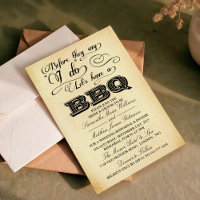 Before They Say I Do Lets Have A BBQ! - Vintage