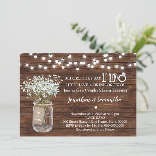 Before they say I do wedding couples shower Invitation | Zazzle