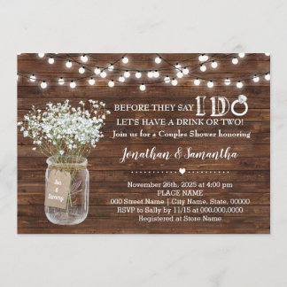 Before they say I do wedding couples shower Invitation