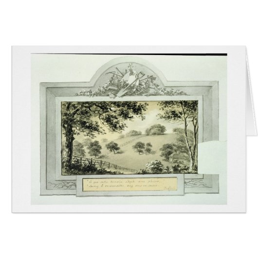 'Before' view of the grounds, from the Red Book fo Cards (Front Horizontal)