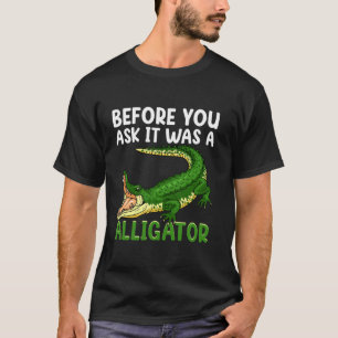 Before you ask it was a Alligator funny Amputee T-Shirt