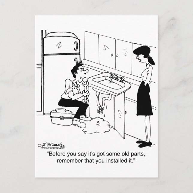 Before You Say It's Got Old Parts Postcard (Front)