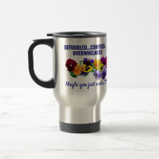 befuddled tweak pansies mug