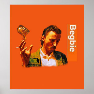 Begbie throws Glass of Beer Scene from Trainspott Poster