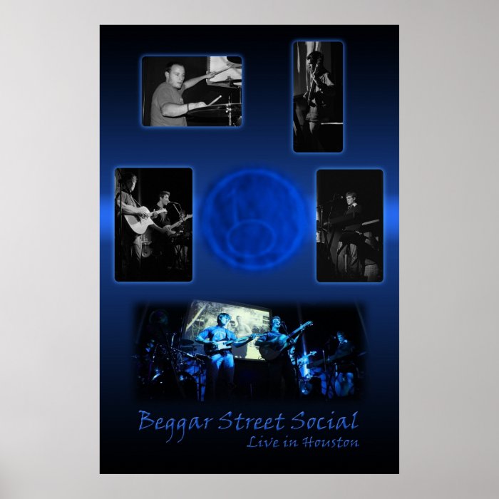 Beggar Street Social Live in Houston Posters