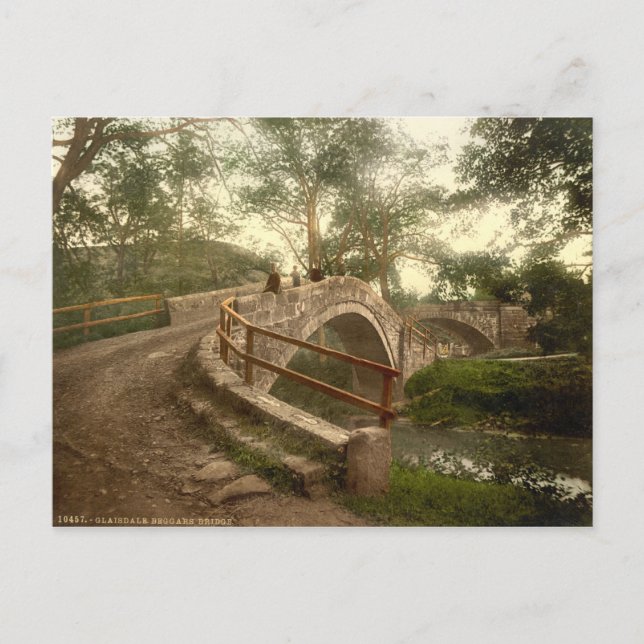 Beggar's Bridge, Glaisdale, Yorkshire, England Postcard (Front)