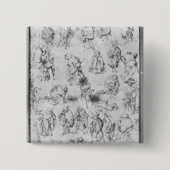 Beggars Pinback Button (Front)