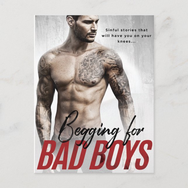 Begging for Bad Boys Postcards (Front)