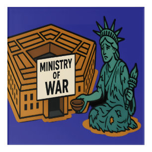 Begging for Peace: Liberty in Front of the Ministr Acrylic Print