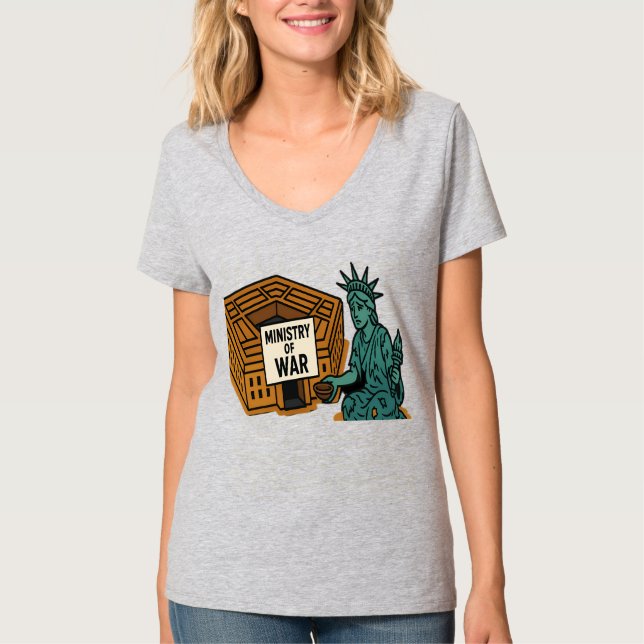 Begging for Peace: Liberty in Front of the Ministr T-Shirt (Front)