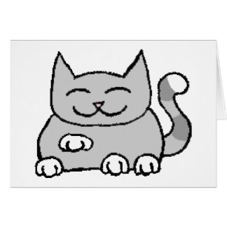 Begging Lucky Cat Cards