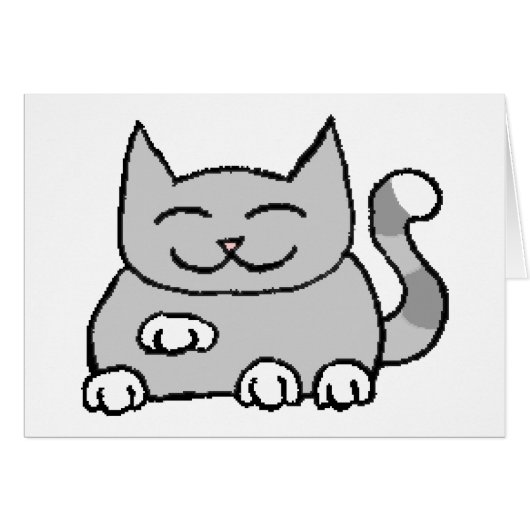 Begging Lucky Cat Cards (Front Horizontal)