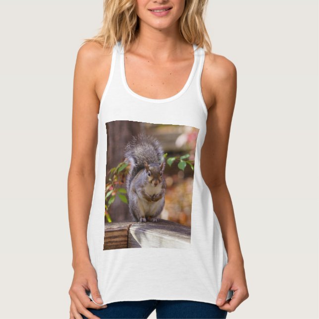 Begging Squirrel Tank Top (Front)