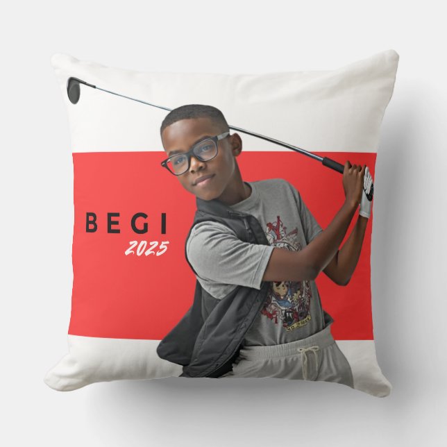 BEGI Colorful Throw Pillow (Front)