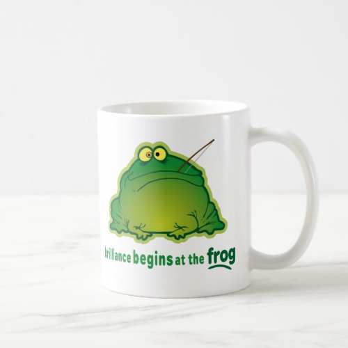 Begin At The Frog Funny Orchestra Joke Coffee Mug