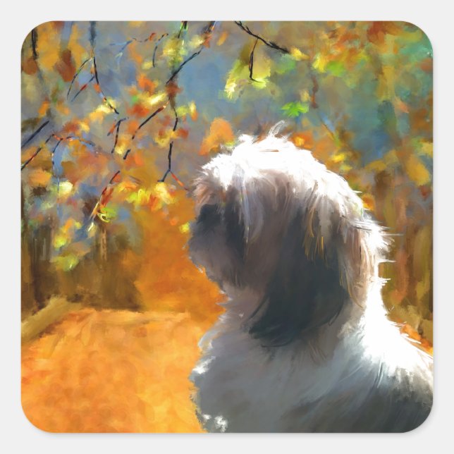 begin our real journey_Painting.jpg Square Sticker (Front)
