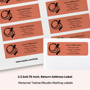 Beginner Fitness Skipping Rope Return Address Label