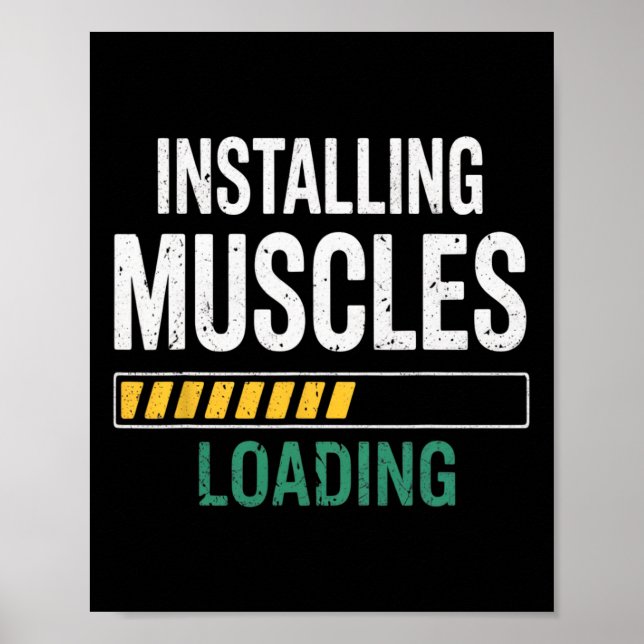 Beginner Workout Gym Bodybuilding Fitness Muscles  Poster (Front)