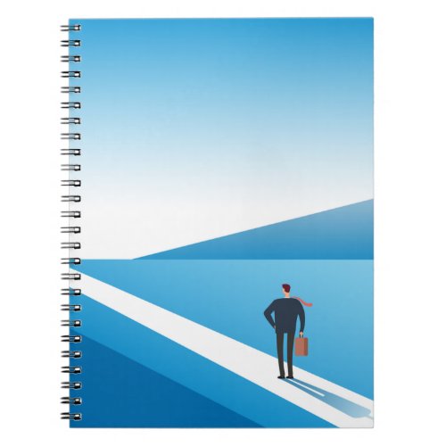 Beginning Journey Blue Road Notebook