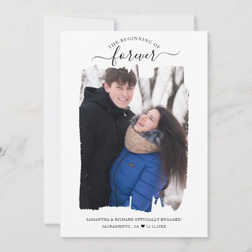 Beginning Of Forever Photo Engagement Announcement