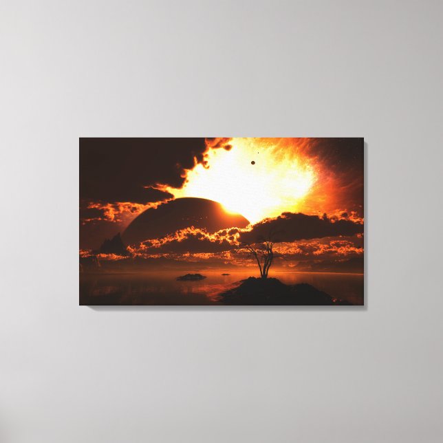 Beginning of the End Wrapped Canvas Print (Front)