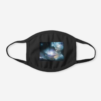 Beginning Of The Universe Black Cotton Face Mask by stargiftshop at Zazzle
