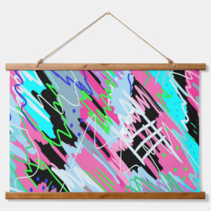 Beginning to Bloom Abstract Art Hanging Tapestry