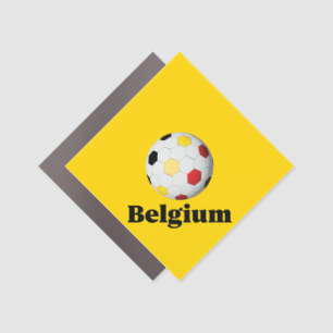 Begium Soccer Car Magnet