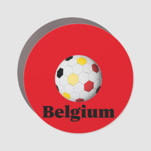 Begium Soccer Car Magnet