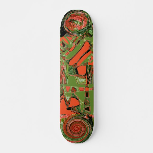 Begonia Abstract 2 Skateboard Deck (Front)
