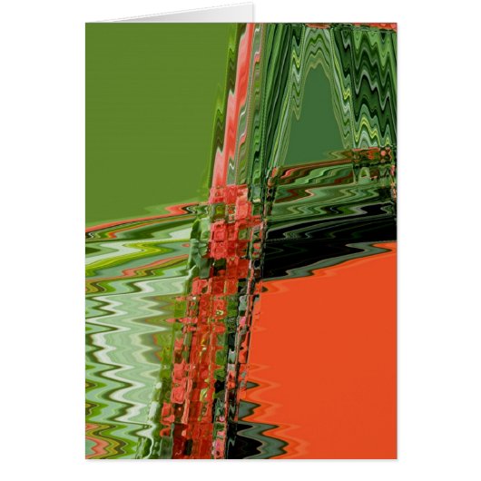 Begonia Abstract Note Card (Front)