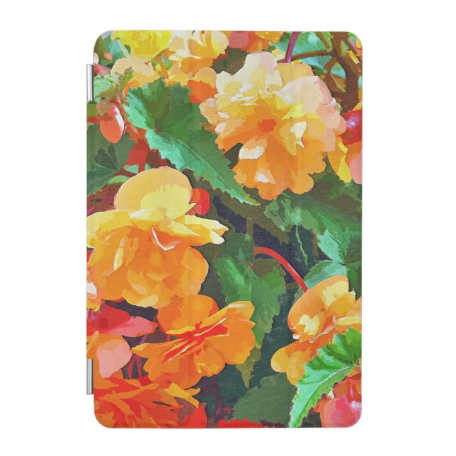 BEGONIA FLOWERS iPad MINI COVER (Front)