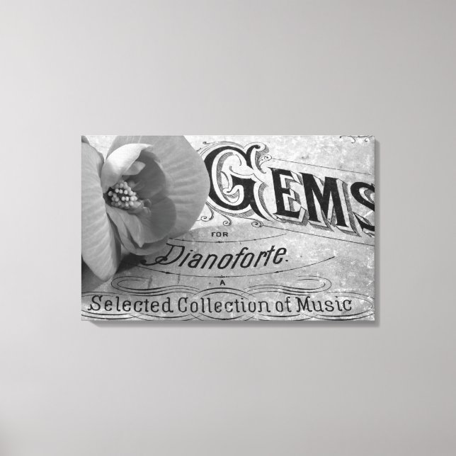 Begonia Gems Pianoforte Canvas Print (Front)