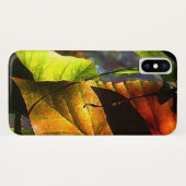 Begonia Leaves Abstract Pattern iPhone X Case (Back (Horizontal))