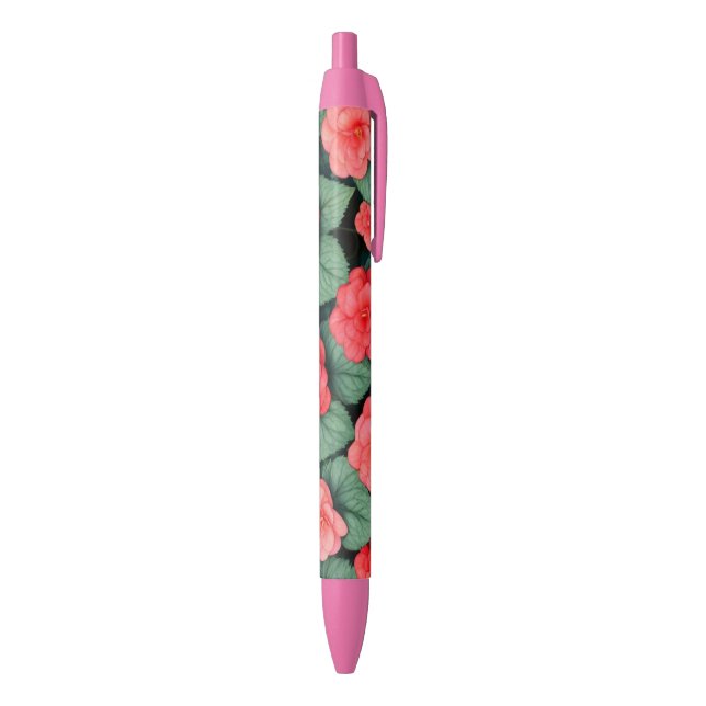 Begonia pink flowers  pen (Bottom (Vertical))