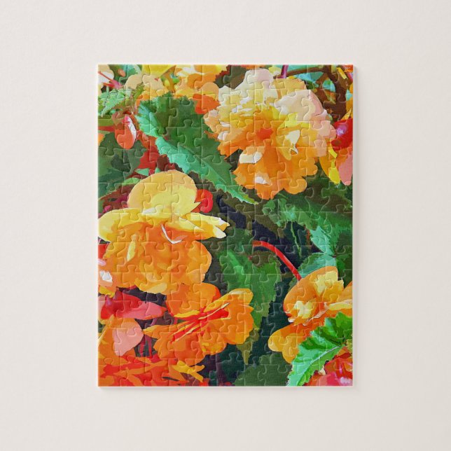 BEGONIAS JIGSAW PUZZLE (Vertical)