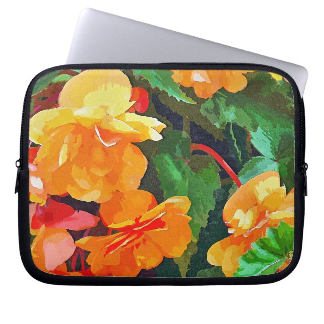 BEGONIAS LAPTOP SLEEVE (Front)