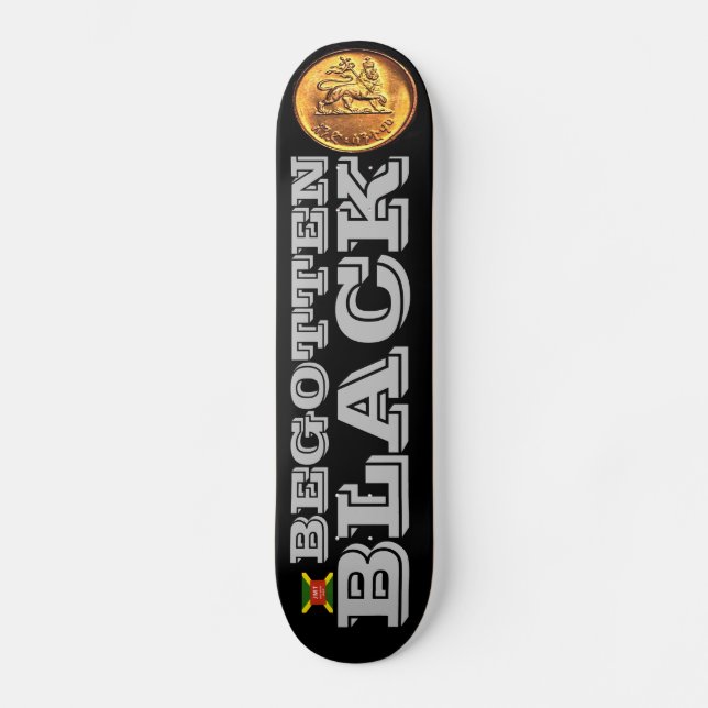 BEGOTTEN BLACK Skateboard (Front)