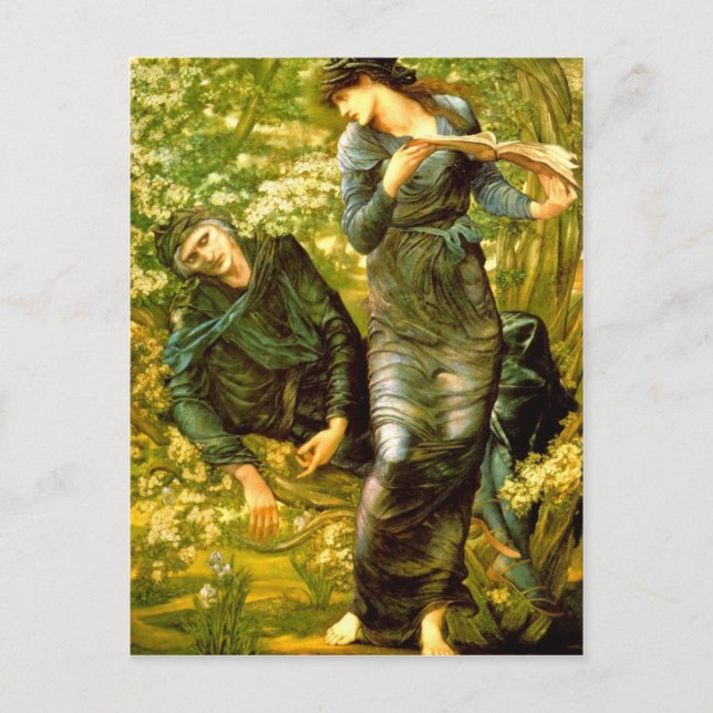 Beguiling of Merlin ~ Burne-Jones 1874 Painting Postcard (Front)