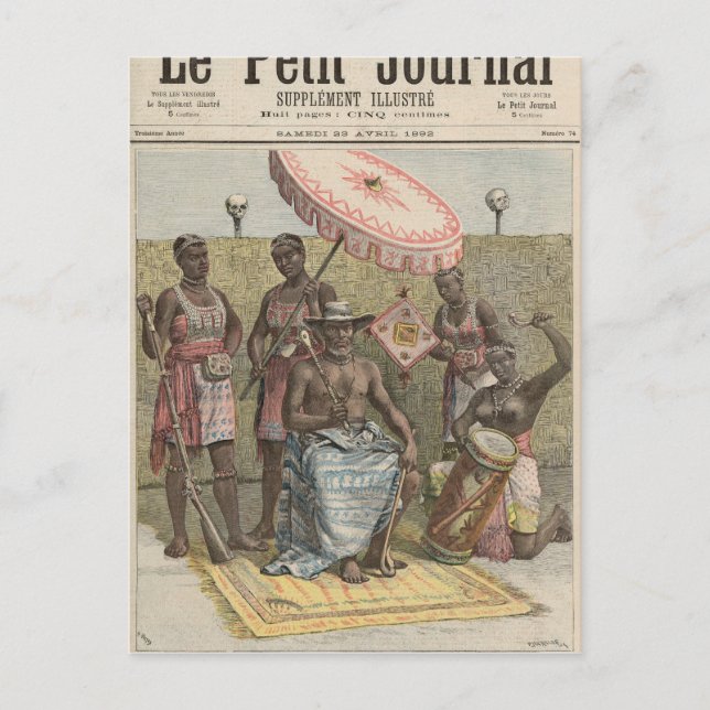 Behanzin  King of Dahomey Postcard (Front)