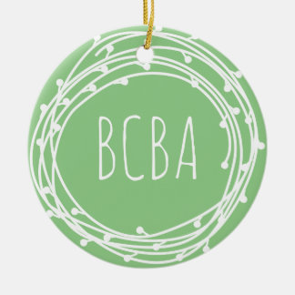 behavior analyst, bcba, bcba gift, bcba ornament, ceramic ornament